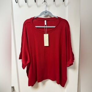 Boxy Red Short-Sleeve Women’s Tee